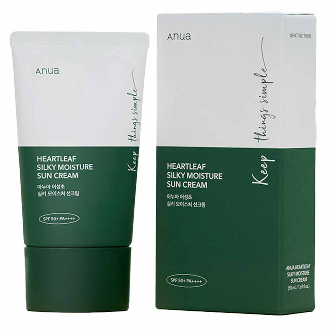 ANUA Heartleaf Silky Moisture Sun Cream niacinamide 50ml - Image 2