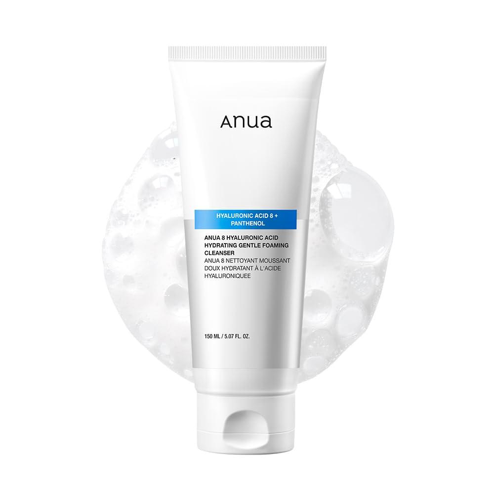 ANUA Hydrating Gentle Foaming Cleanser hyaluronic acid face wash 150 ml
