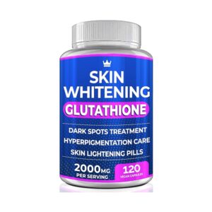 Skin Whitening Glutathione 2000 Mg 120 Vegan Capsules