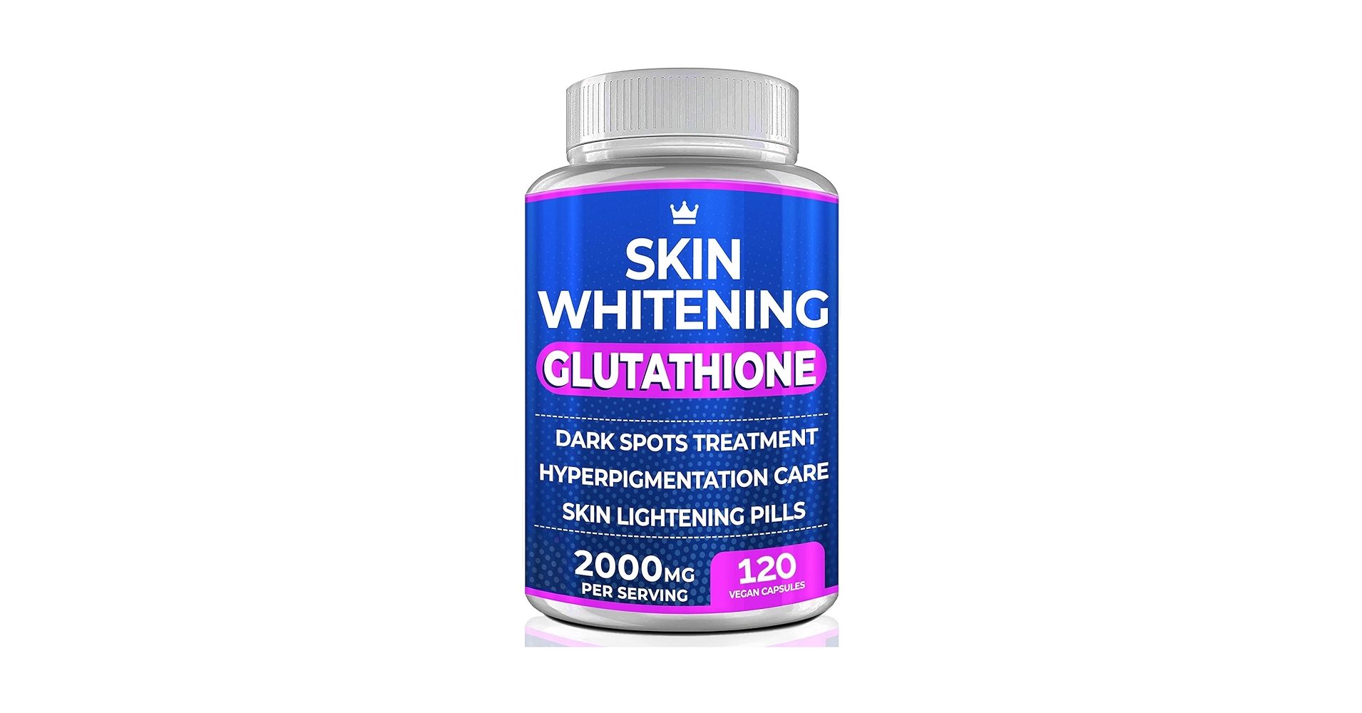Skin Whitening Glutathione 2000 Mg 120 Vegan Capsules